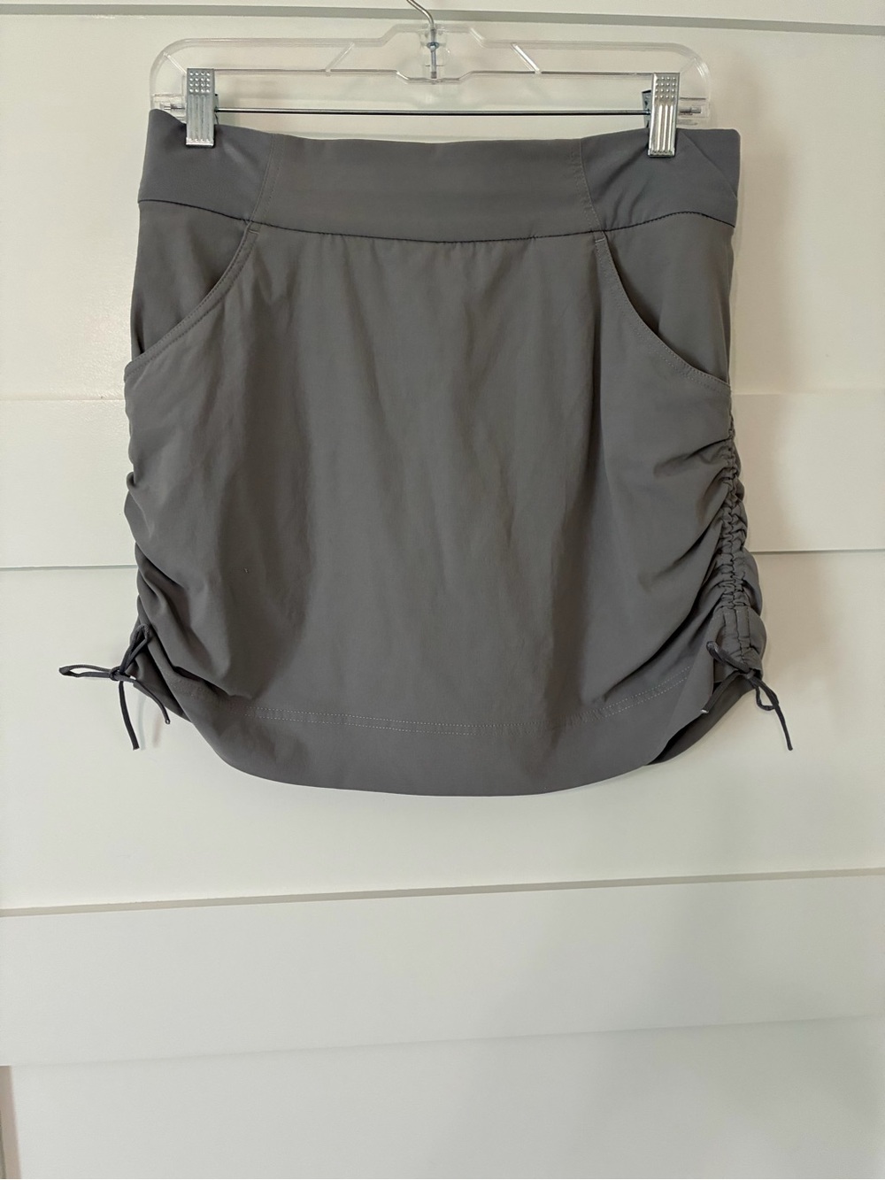 Columbia Gray Midi Active Skort with Side Ruching